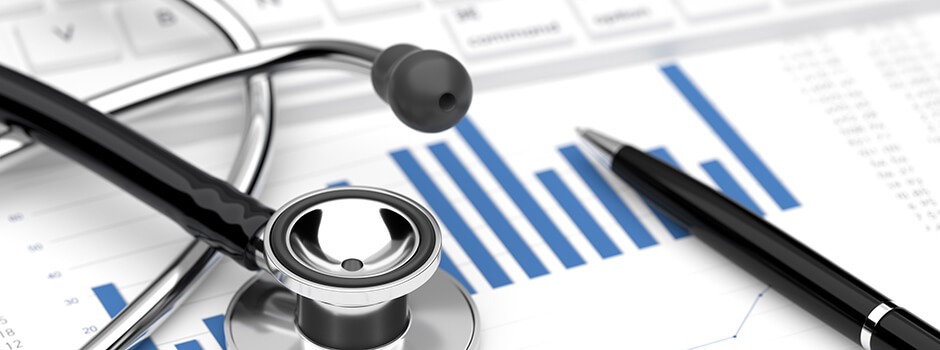 Stethoscope And Graphs With An Ink Pen