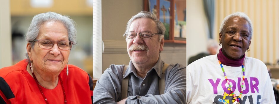 A Collage Of Three Participants Smiling