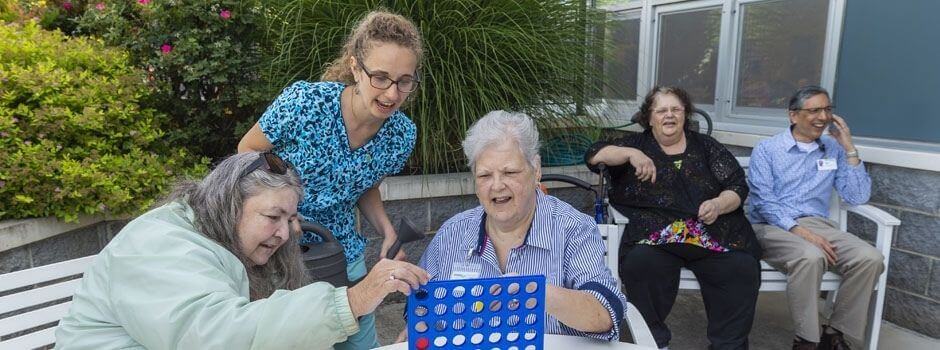 participants playing bingo 