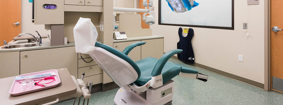 Dental suite chair at InnovAge center